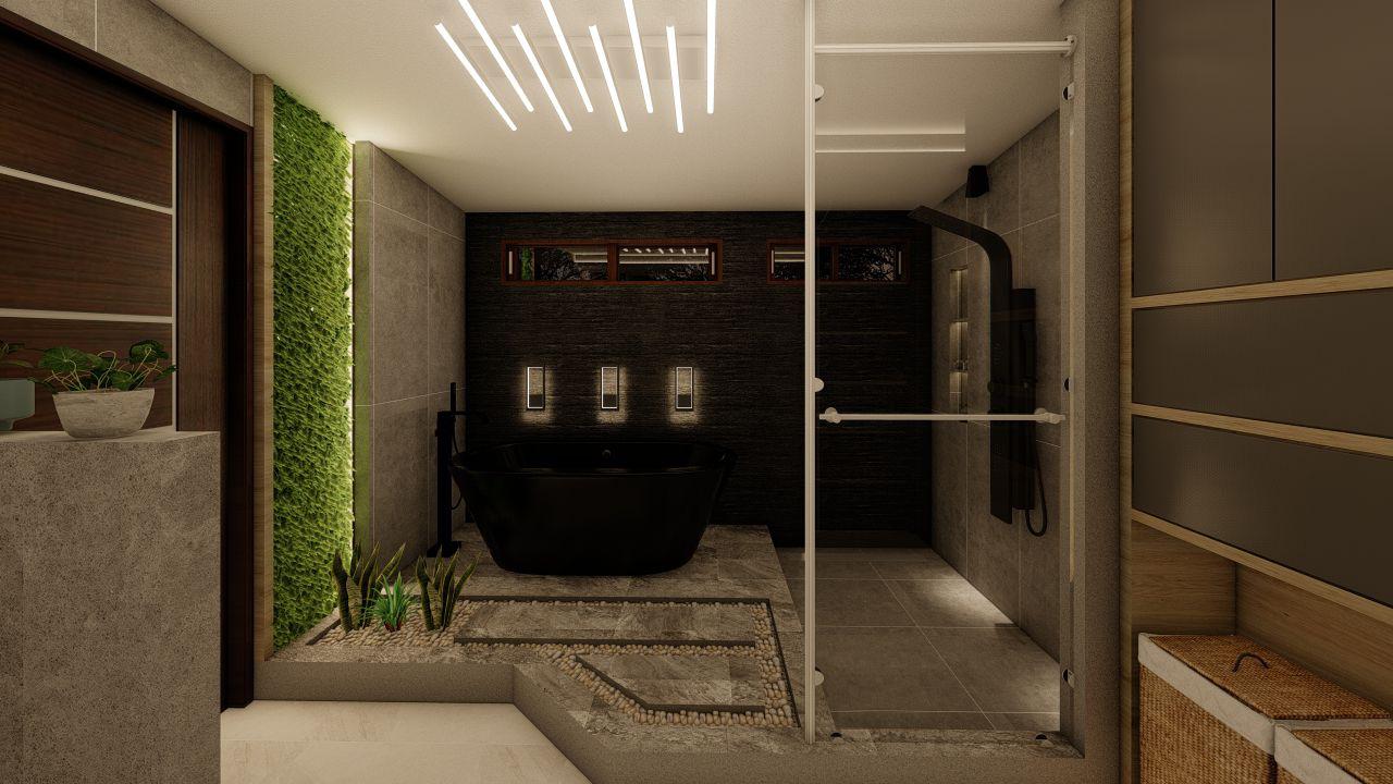 Baño remodelado - Iluminación